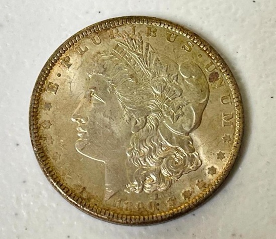 1890 US Morgan Silver Dollar Coin
