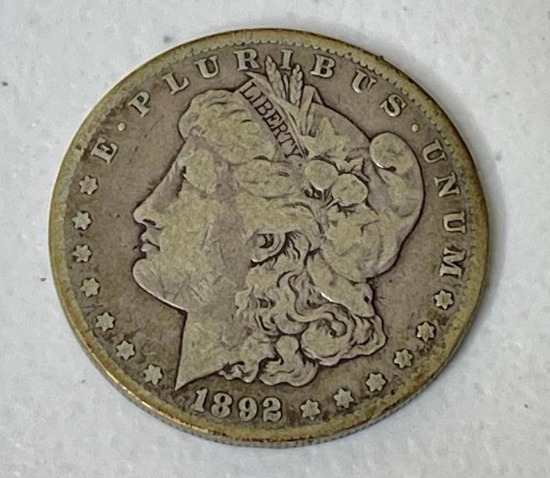 1892 CC US Morgan Silver Dollar Coin