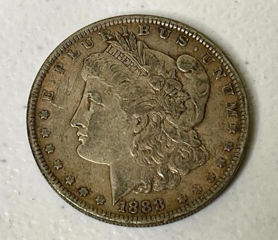 1888 US Morgan Silver Dollar Coin