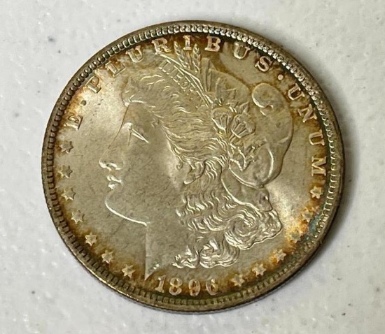 1896 US Morgan Silver Dollar Coin