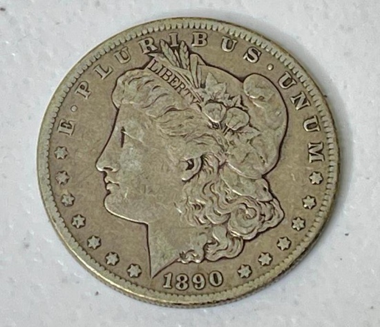 1890 CC US Morgan Silver Dollar Coin