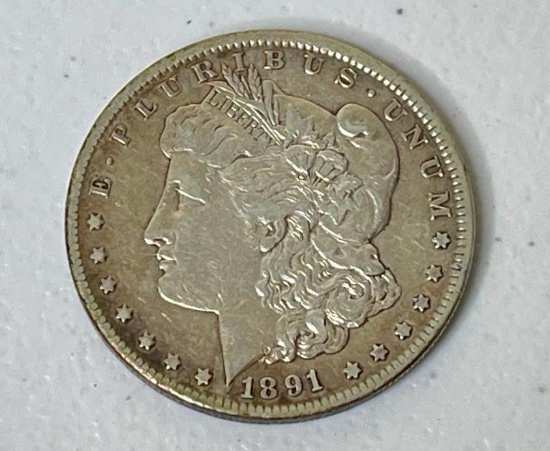 1891 CC US Morgan Silver Dollar Coin