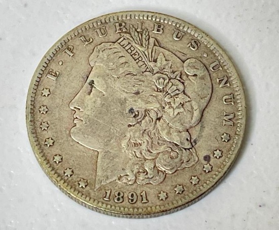 1891 O US Morgan Silver Dollar Coin