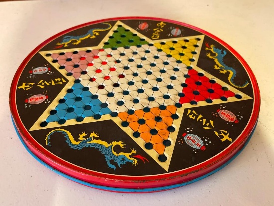 Double Sided Metal Chinese Checkers and Standard Checkers