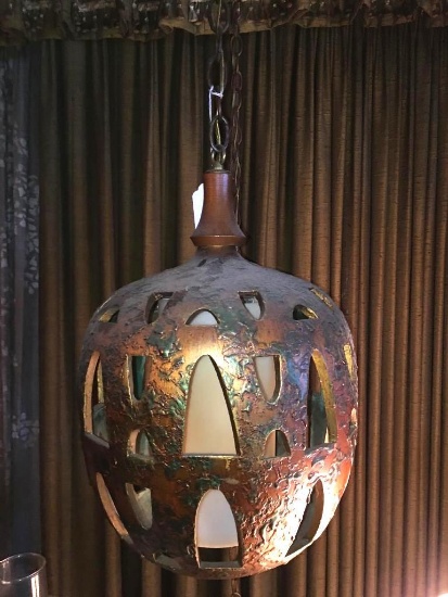 Vintage Hanging Ceramic Lamp