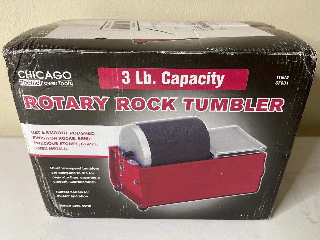 Chicago 3 Lb. Rotary Rock Tumbler Proxibid
