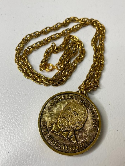 Frank Sinatra Concert Medallion on a Chain