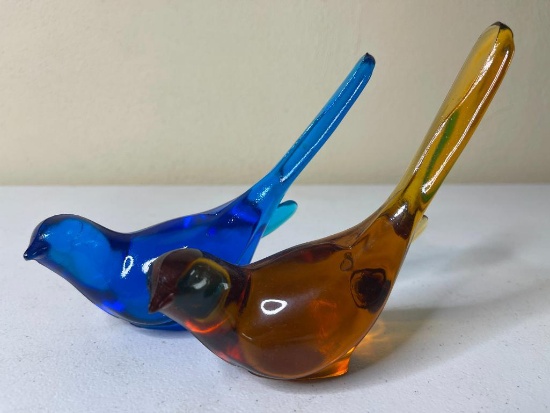 Pair of Glass Birds