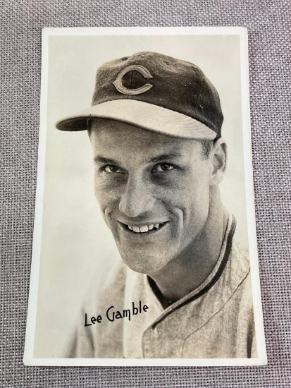 1939 Orcajo Cincinnati Reds Postcard - Lee Gamble