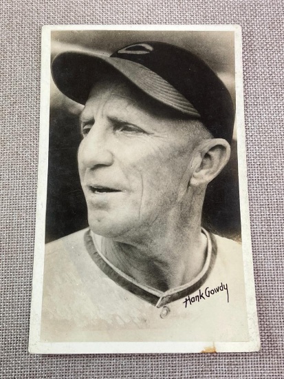 1939 Orcajo Cincinnati Reds Postcard - Hank Gowdy