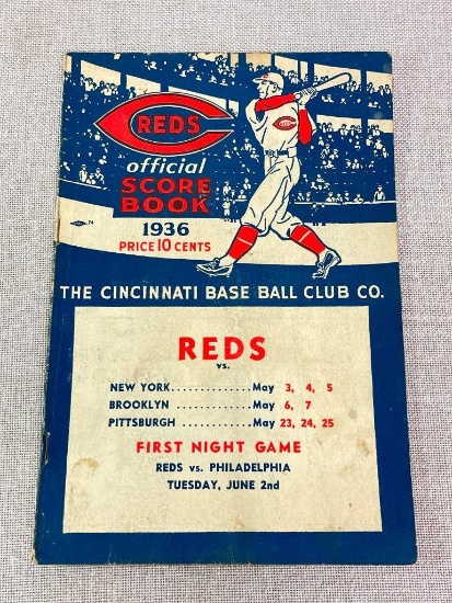 1936 Cincinnati Reds Score Book