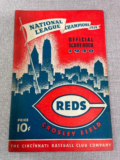 1939 Cincinnati Reds Score Book