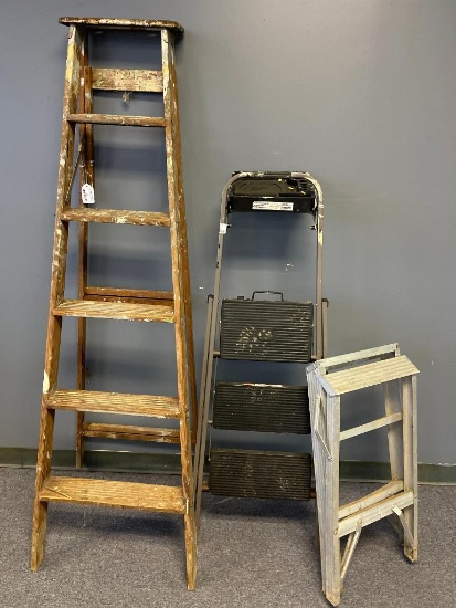 Lot of 3 Ladders