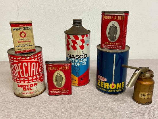 Group of Vintage Tins and Cans