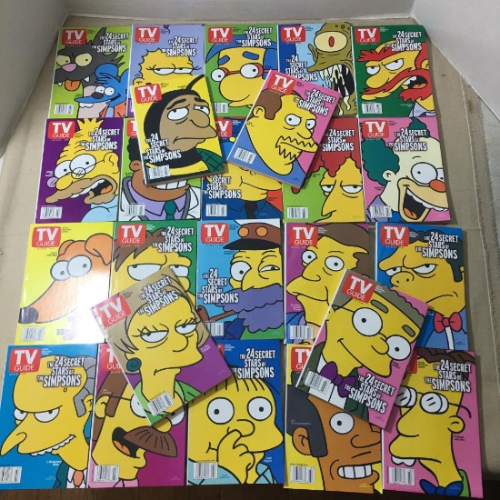 "The 24 Secret Stars of the Simpsons" TV Guide Cover Issues