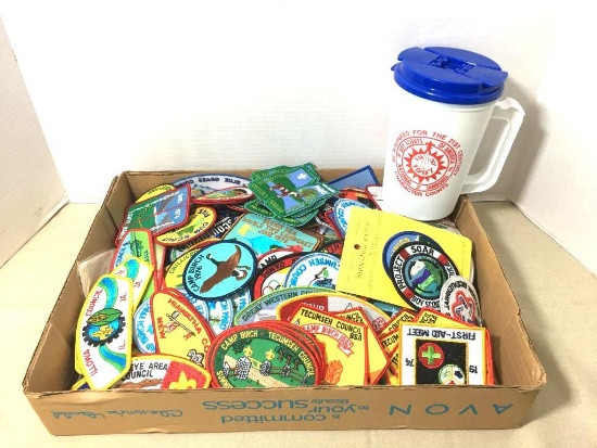 Group of Misc Boy Scout Patches and Mug