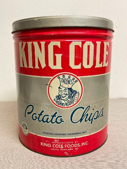 Vintage King Cole Potato Chips Tin