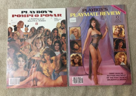 Two Vintage Playboy Magazines 1985 - Like New Condition