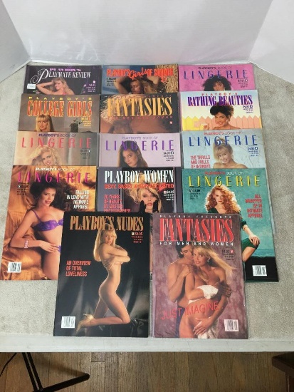 Fourteen Vintage Playboy Magazines 1991 - Like New Condition