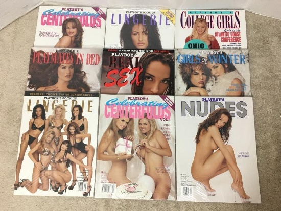 Nine Playboy Magazines 1999 - Like New Condition