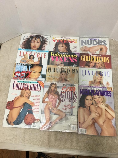 Twelve Playboy Magazines 1998 - Like New Condition