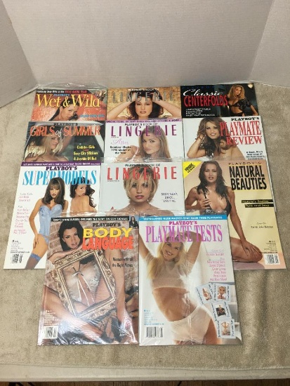 Eleven Playboy Magazines 1998 - Like New Condition