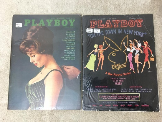 Two Vintage Playboy Magazines 1962 - Like New Condition