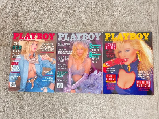 Vintage Playboy Magazines 1986 - Like New Condition