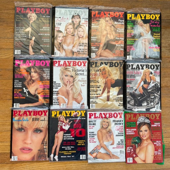 Vintage Playboy Magazines - Complete Set 1997 - Like New Condition
