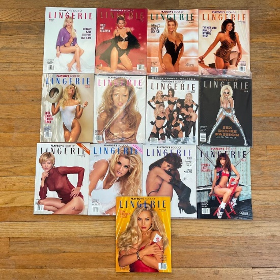Thirteen Misc Playboy Lingerie Magazines - Like New Condition