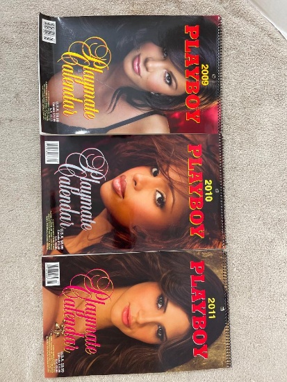 Three Playboy Calendars 2009-2011 - Like New Condition