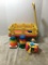Children's Lot Incl Vintage Fisher Price Toys and Tuff Stuff Wagon