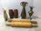 Misc Treasure Lot Incl Ceramic, Brass and Marble Vases