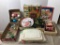Shelf Lot of Misc Vintage Christmas Decor and Ornaments