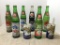 Group of Vintage Soda Bottles and More
