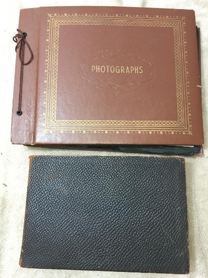 Two Hand Made Vintage Scrapbooks