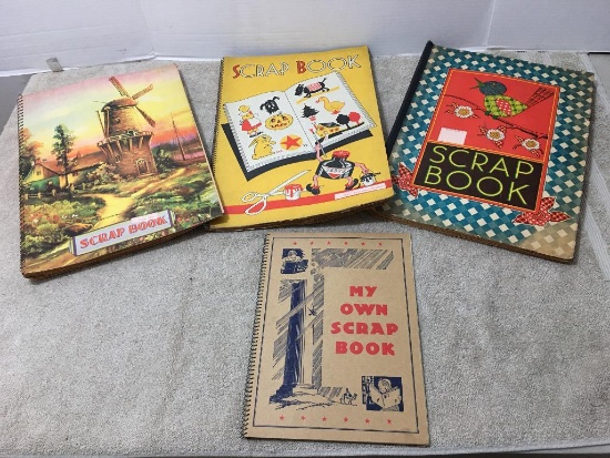 Four Vintage Scrapbooks 1930's-1940's