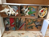 Six Flats of Scale Model Planes, Ships and More