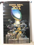 Vintage Super Bowl XVI Poster 1981