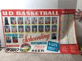 UD Basketball Schedule Poster 1967-1968