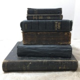 Six Vintage Holy Bibles
