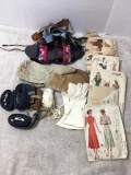Misc Treasure Lot Incl Sewing Patterns, Belts and More