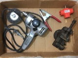 Misc Tool Lot Incl Vintage Black and Decker Drill, Clamps and More