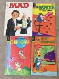 Group of Misc Vintage Comic Books Incl Chip N Dale, Woody Woodpecker, Pink Panther and MAD