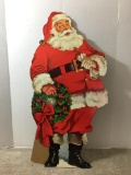 Vintage Cardboard Santa Decor