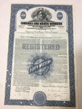 1946 Chicago and Northwestern Railway Co. $5,000 Registered Bond No. V871