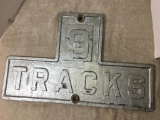 Cast Iron Railroad Sign