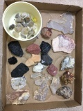 Group of Misc Quartz, Agate Stones and More