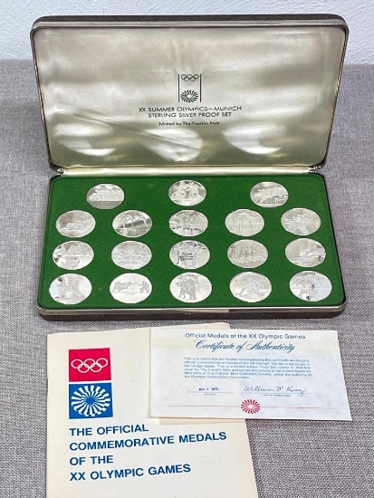 1972 Commemorative Sterling Silver Medals of XX Olympic Games