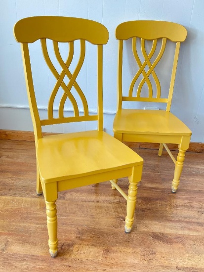 Pair of Painted Wooden Chairs